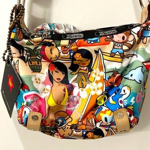 NWT Tokidoki Vacanze summer print shoulder bag